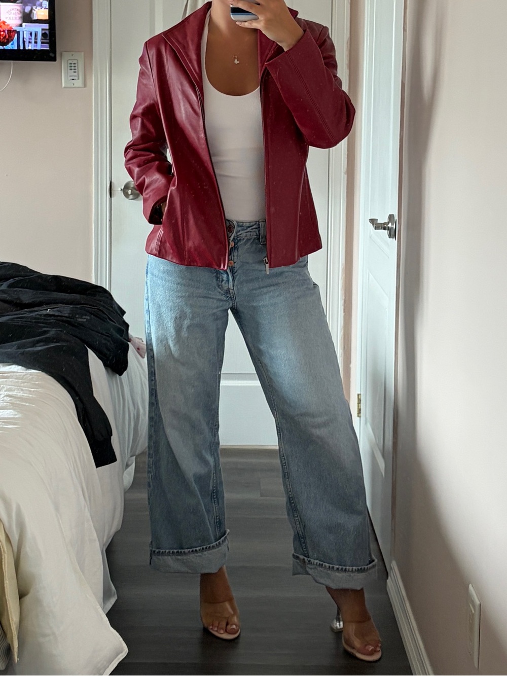 Siena Studio Red Leather Jacket